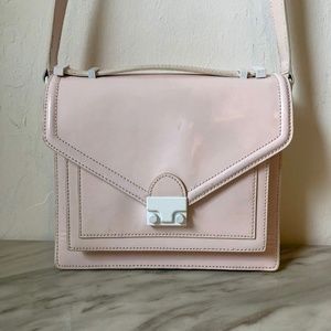 Pink Loeffler Randall Medium Rider Crossbody Bag